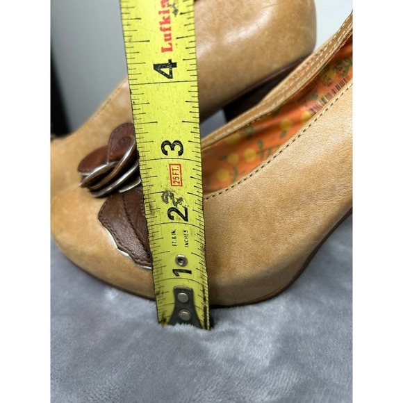 Fossil T Strap Flowerette Maryjane Heels 9 - Picture 12 of 12